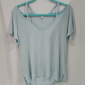 PINK light blue super soft t-shirt NWOT